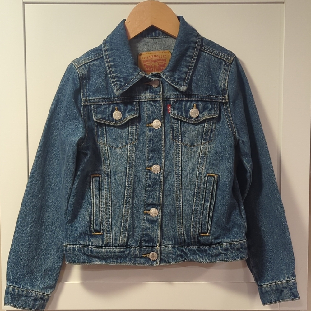 Girl's Levi Trucker Jean Jacket - Medium Wash - Small